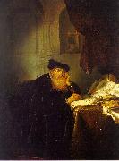 Abraham van der Hecken The Philosopher oil on canvas